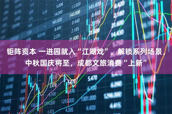 钜阵资本 一进园就入“江湖戏”，解锁系列场景，中秋国庆将至，成都文旅消费“上新”